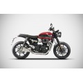 ZARD Full 2 into 1 with SP Muffler for the Triumph Speed Twin 1200 and Thuxton R / RS ZARD Full 2 into 1 with SP Muffler for the Triumph Speed Twin 1200 and Thuxton R / RS